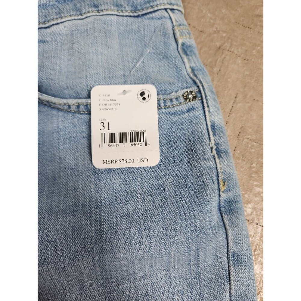 We The Free X Free People Womens Size 31  Boyfriend Jean in etna blue --16 - Picture 7 of 12